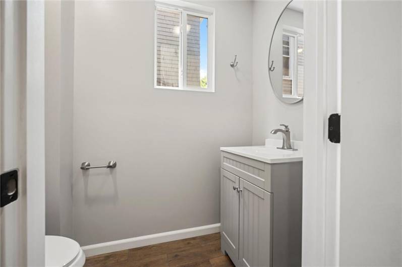 Main floor powder room for your convenience