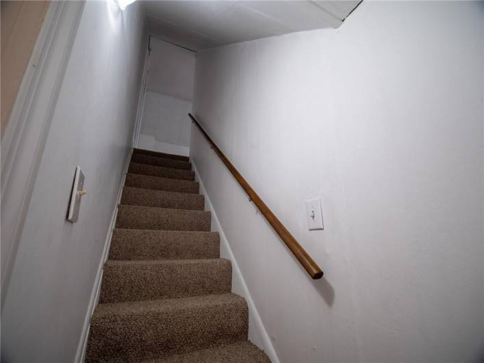Stairs to second floor