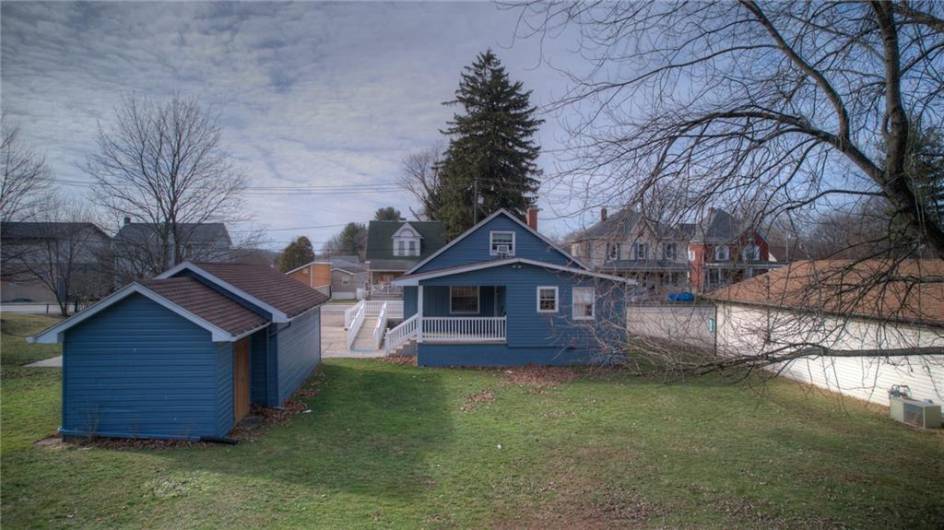 Rear of structure with outbuilding