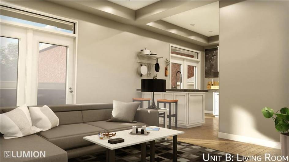 Unit B Living Room