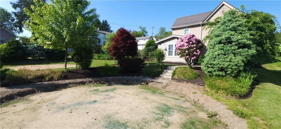 Seller had a pool. Ready for another one to be installed, or gravel and use as as a recreational fire pit area.