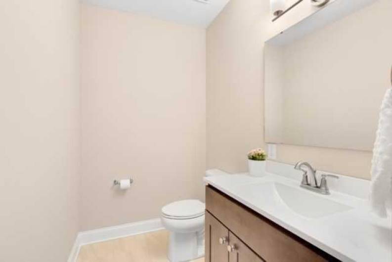 Half bath on main.