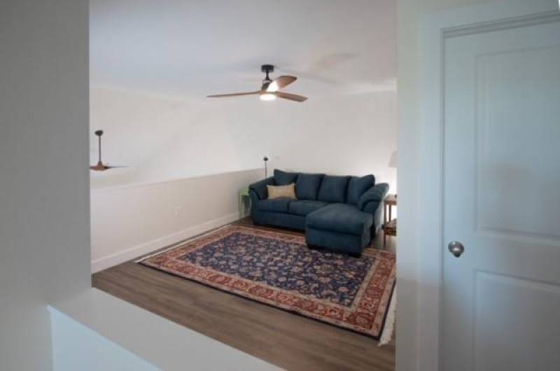 Loft with furnishings.