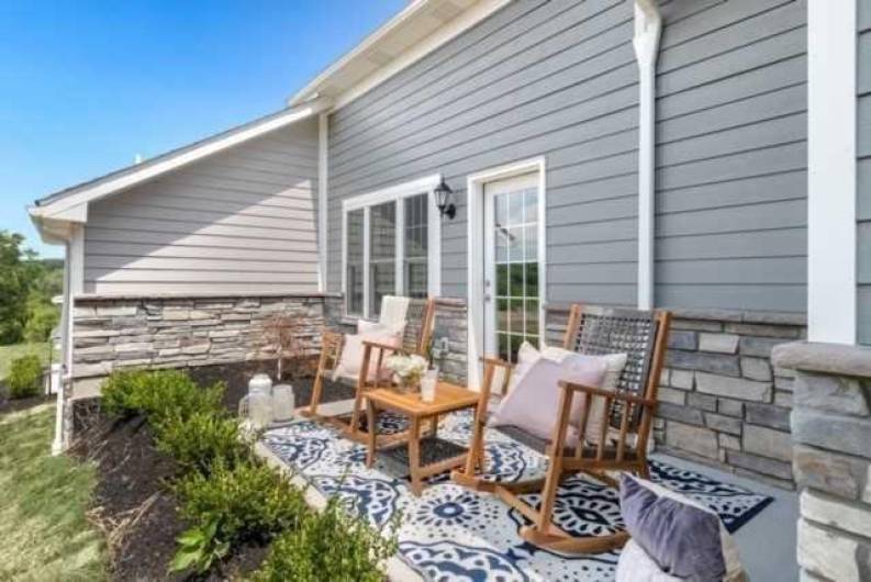 Relax on your own private patio.