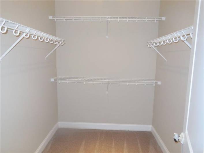 Owner's walk in closet .