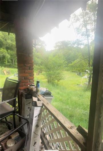 view from porch