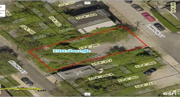 Ariel view of lot