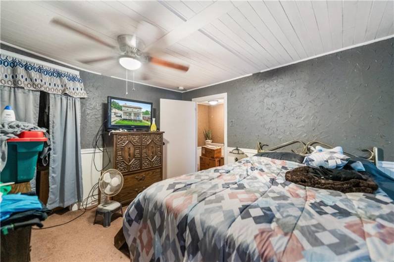 With good closet space, ceiling fan...