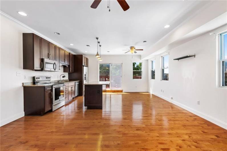 Beautiful floors and loads of natural light