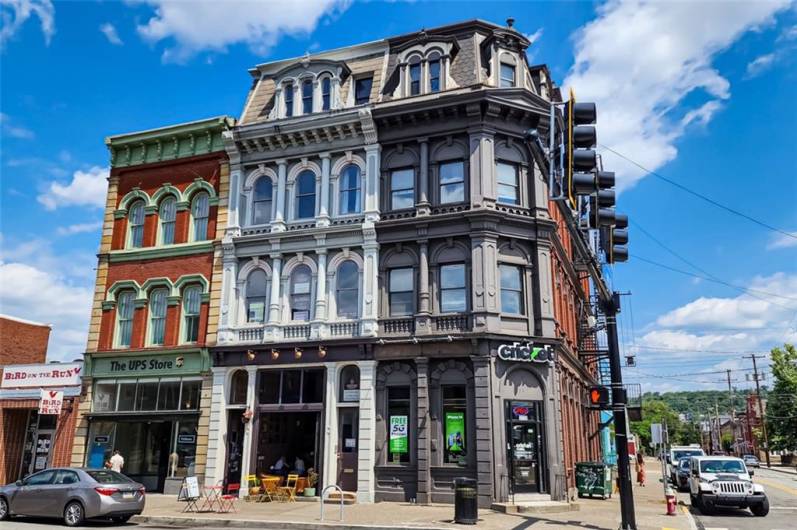 Welcome to 1737 E Carson St in the heart of the South Side business district, this distinctive 1873 