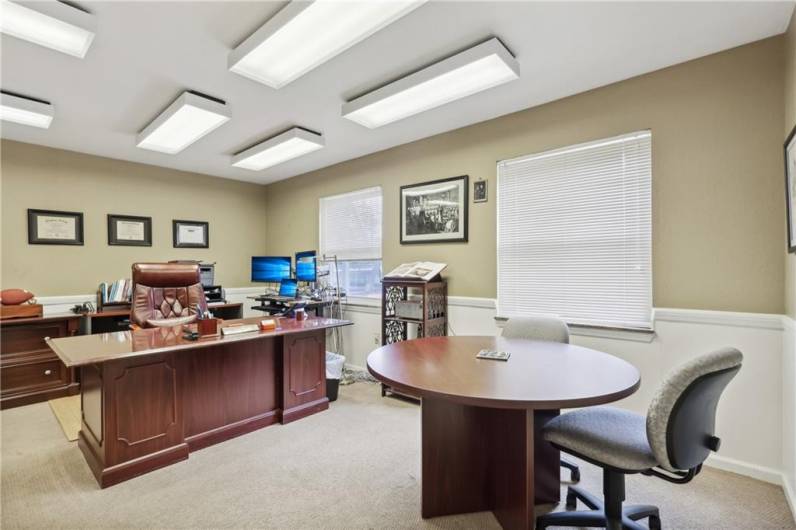 Large office with conference table