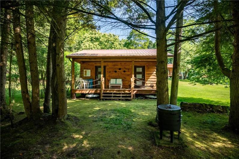 Bath house with deck