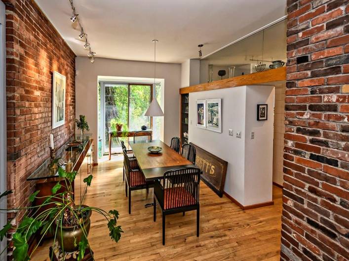Dining area and entry to kitchen