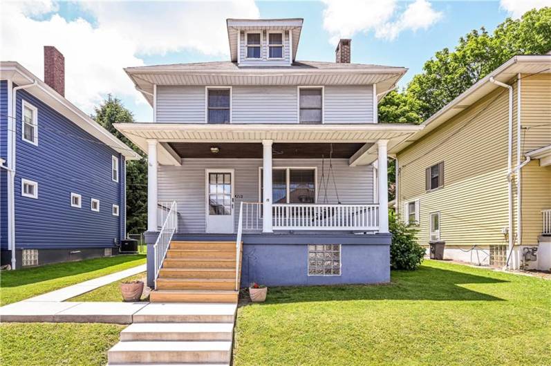 WELCOME TO YOUR NEW HOME ON A WALKABLE STREET IN THE CITY OF GREENSBURG. CHECK OUT THAT SWING....A PERFECT PLACE TO READ A BOOK AND/OR CHAT WITH YOUR NEIGHBORS AS THEY WALK BY