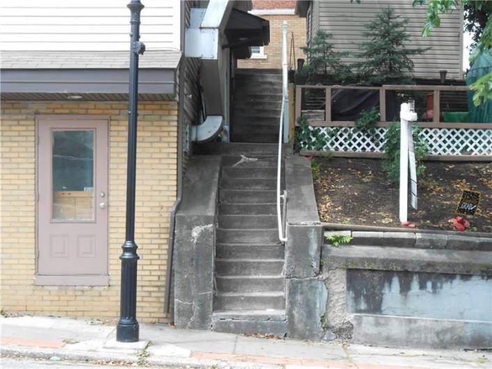 Front Steps To Residential Units