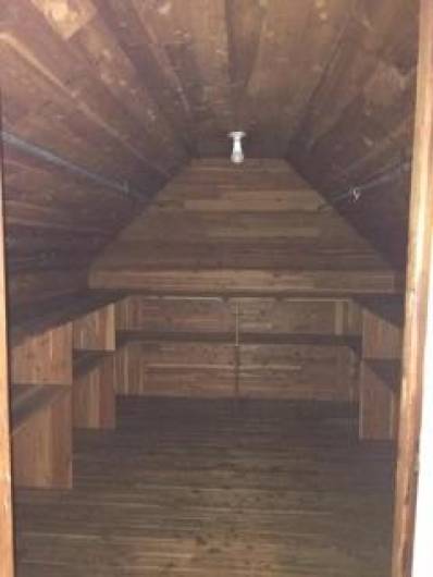 Large cedar storage space/closet