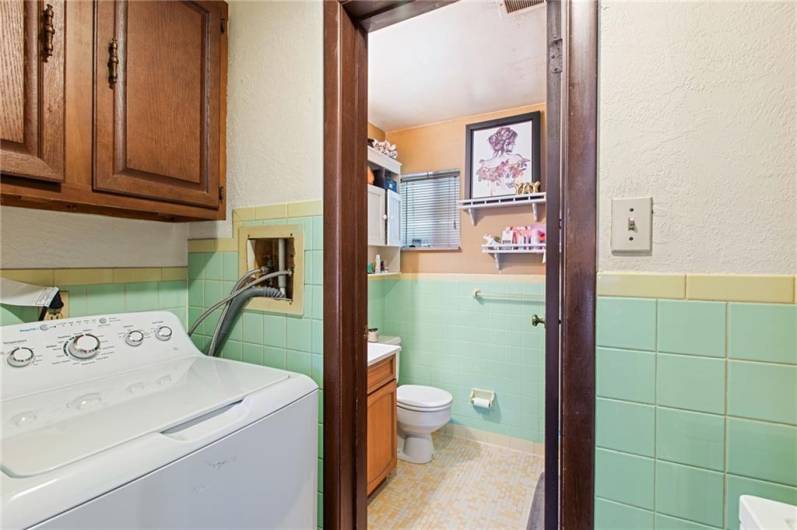 Full Bath with Washer and Dryer in units