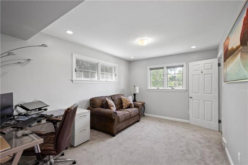 Make this space off the center hall entry your home office or use it as a cozy family room. It could even be utilized as a first floor bedroom with full bath access or even a place to work out.