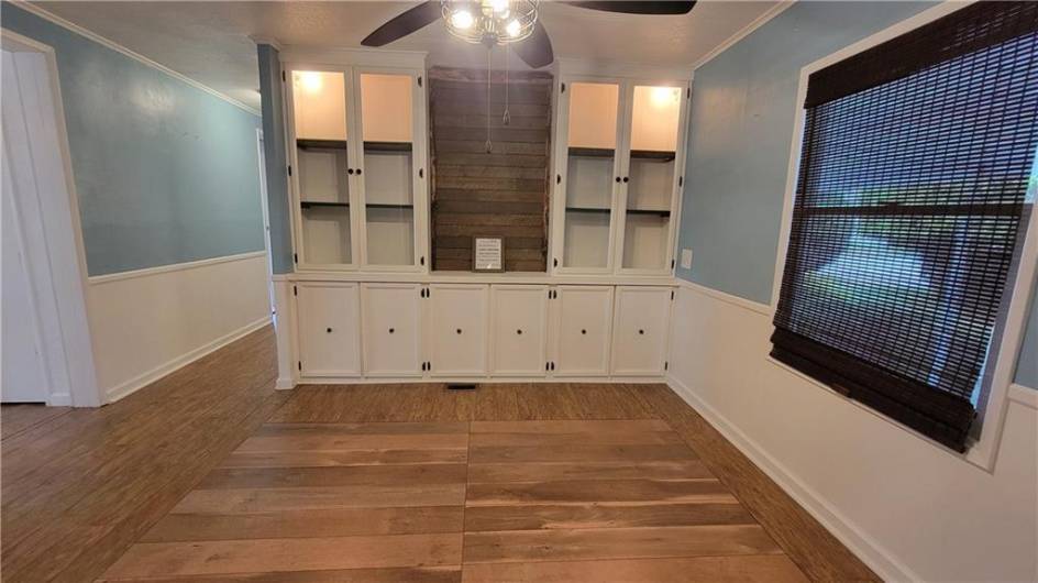 This pretty room is right off the entry hall and across from the kitchen.  Could be used as a formal dining room, sitting room, office, etc.