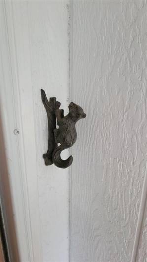 This cute little guy is the first of many custom touches that make this home feel special!