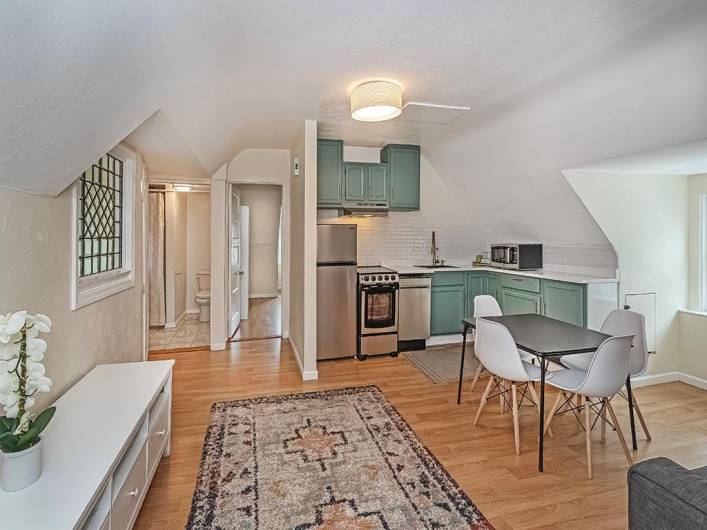 Family room with Kitchenette.