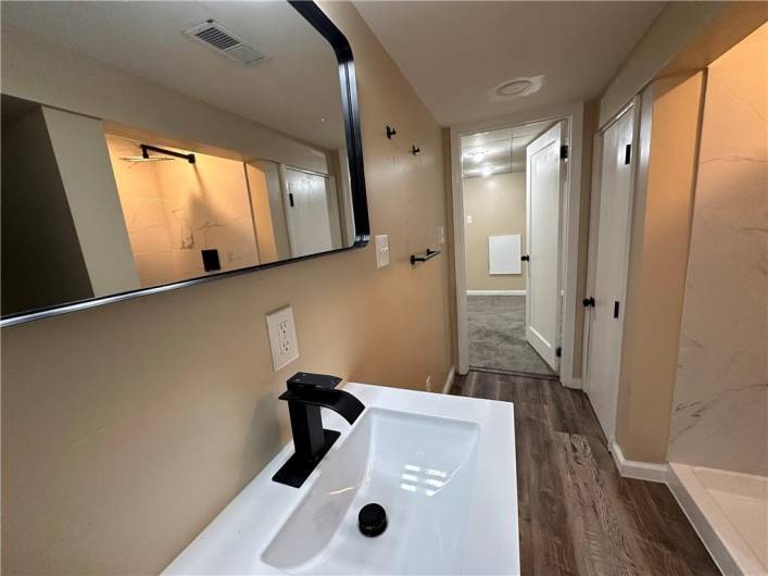 Basement bathroom