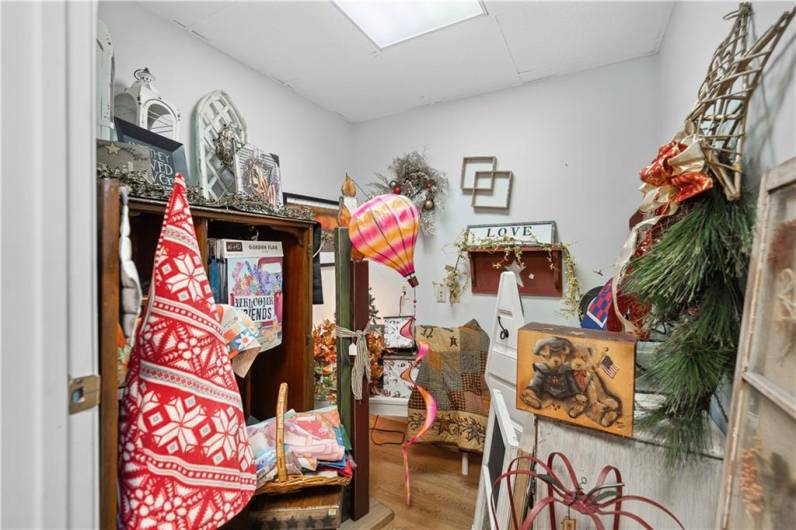 There is a main front room and two back rooms...