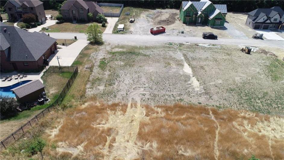 First vacant lot on right on laurel ridge.