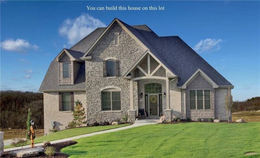 Example of a home that could be built on this lot.
