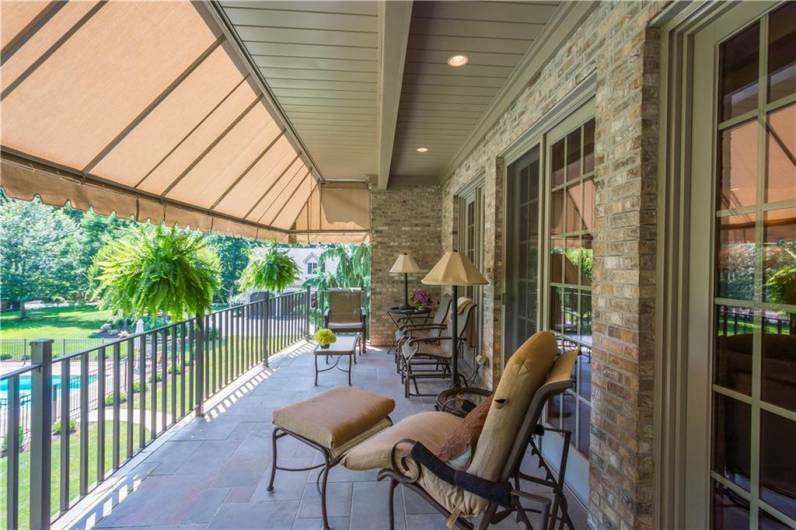 This balcony is just off the living room and kitchen. Sooo beautiful!