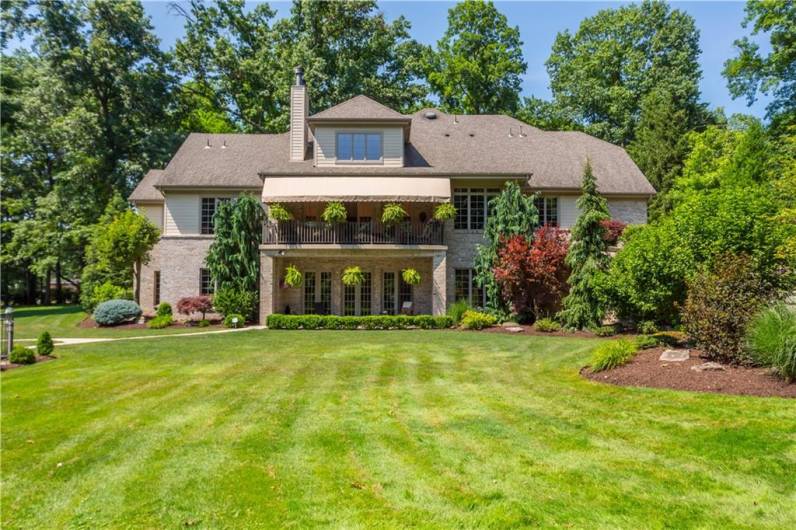 The back yard is a perfect private retreat!