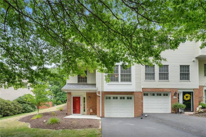 Tree lined street provides even more privacy