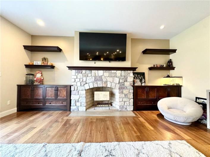 Stone Fireplace