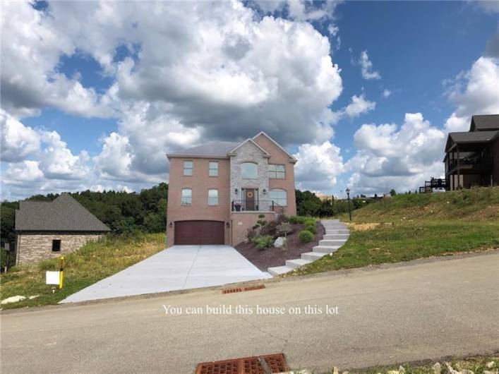 Example of a home that could be built on this lot.