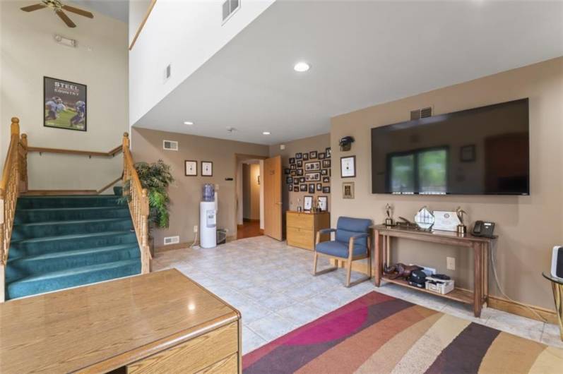 spacious reception area