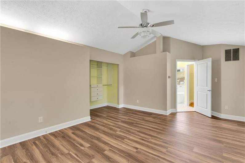 Small closet #1 in master with entrance to master bath.