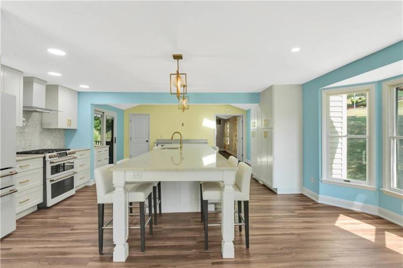 View from living room into the dining area.