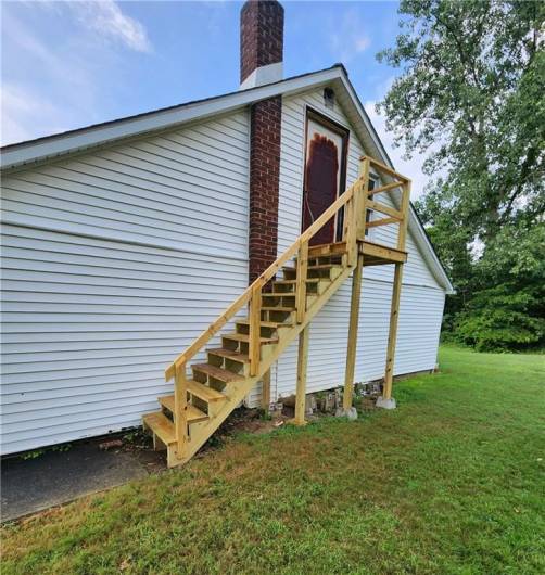 New Steps to unfinished loft above the garage