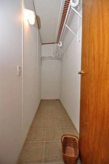 How about this walk-in closet near the 2 bedrooms for extra storage.