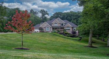 Front of Structure - Welcome to luxury and elegance at 815 Mt. Pleasant Rd nestled on 2.24 acres in the Pine Richland School District.