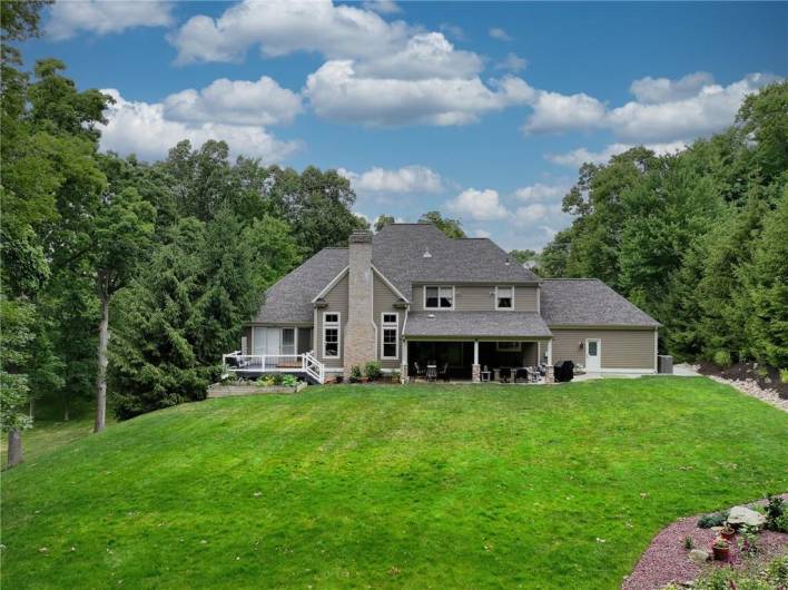 Back of Structure - Welcome to luxury and elegance at 815 Mt. Pleasant Rd nestled on 2.24 acres in the Pine Richland School District.