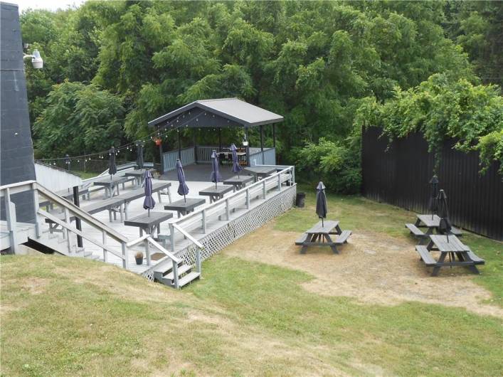 Outside Deck w/ Stage and Tiki Bar
