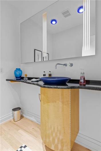 Powder room on the main level