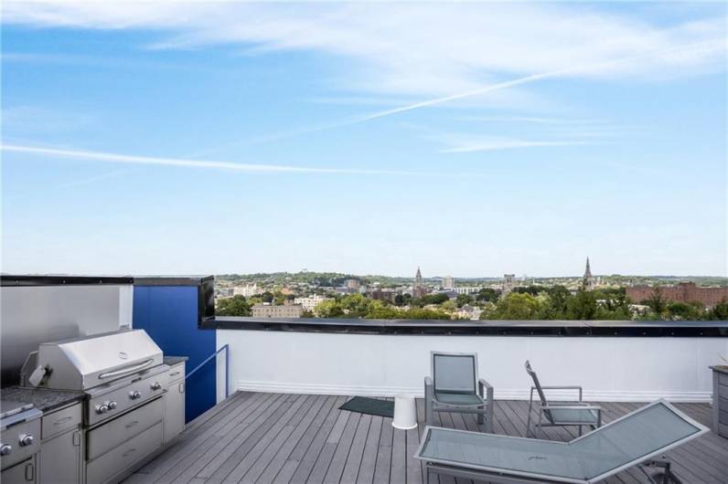 Gorgeous, expansive deck with amazing views of the city