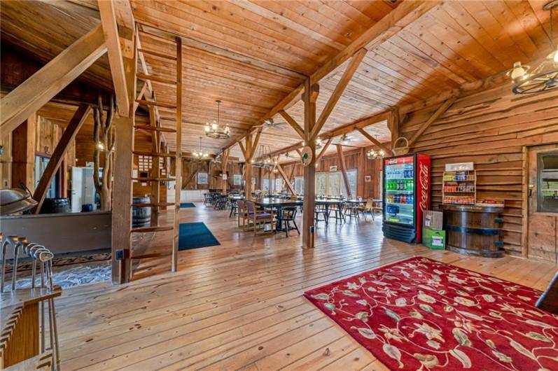 Beautiful great room with a charming mountain ambiance.
