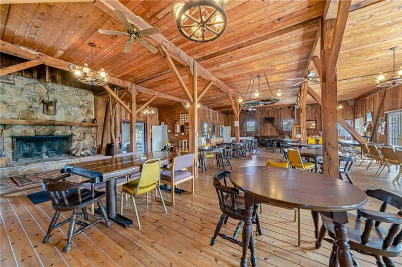 Perfect space for golfers to gather, before and after playing.