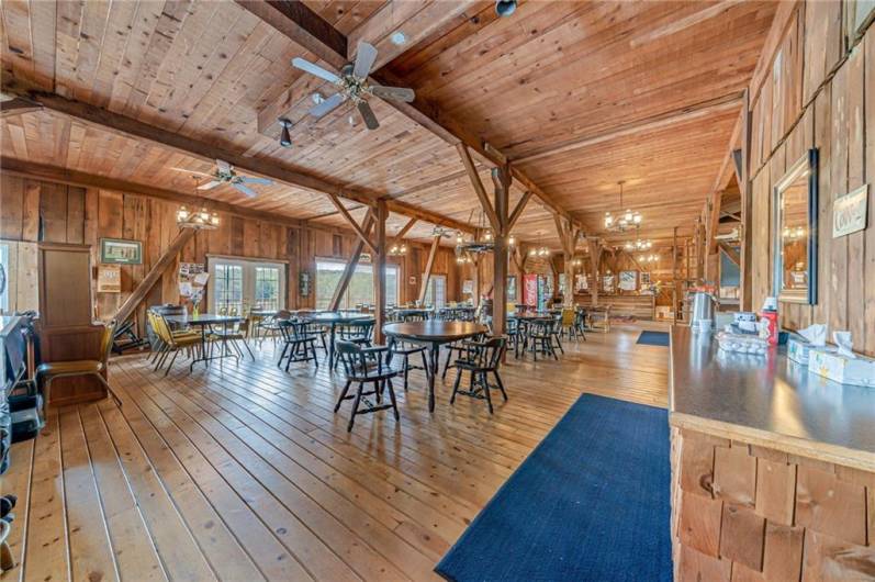 Big enough to accommodate most any size gathering, from small to large.
