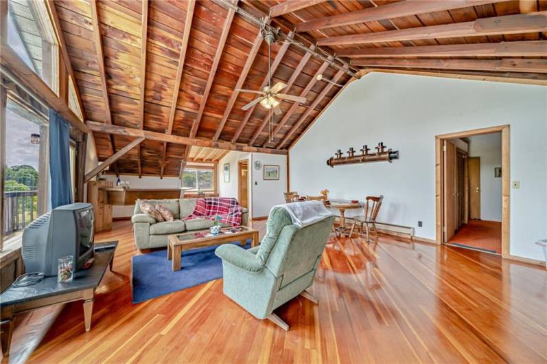 Beautiful, beamed ceiling.