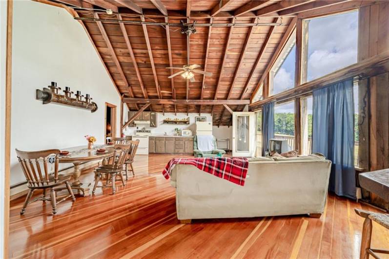 Gleaming hardwood floors