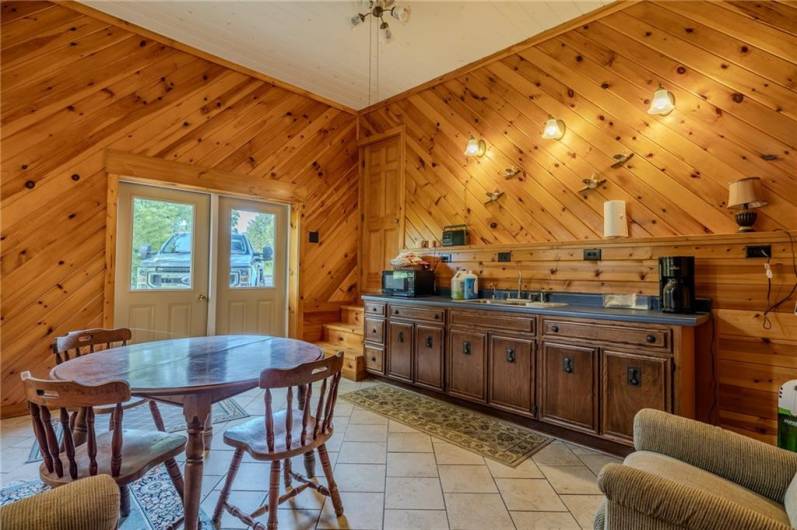 Apartment attached to garage - has a large full bathroom too